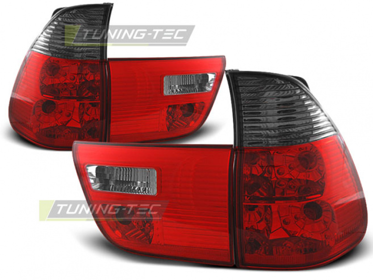Upgrade Design Rückleuchten für BMW X5 E53 99-06 rot/rauch